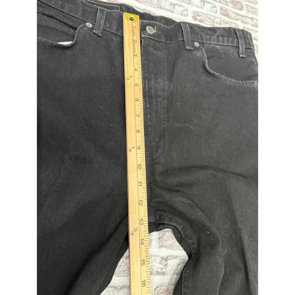 Vintage Levis 505 Orange Tab Black Jeans USA 38x30 Regular Straight Leg 1995